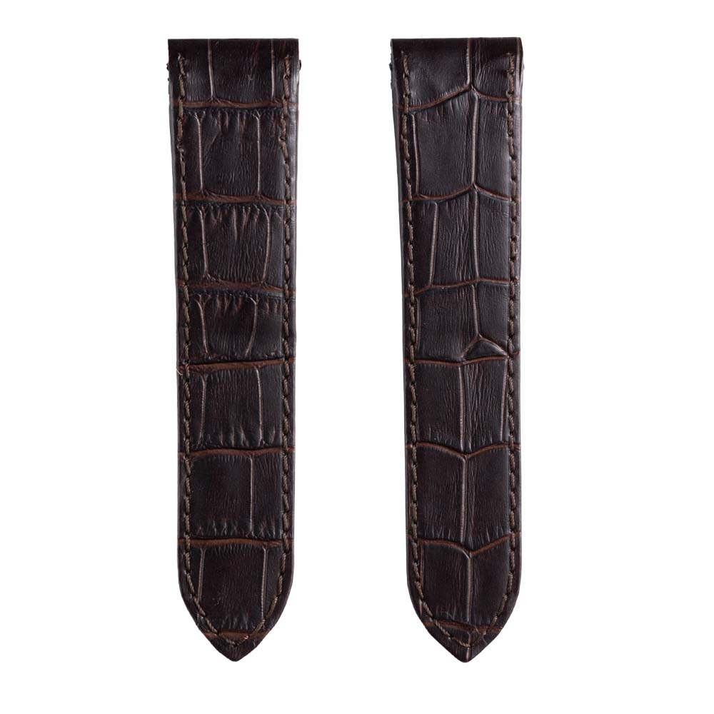 Cartier Santos 100 L Custom Brown Leather Strap