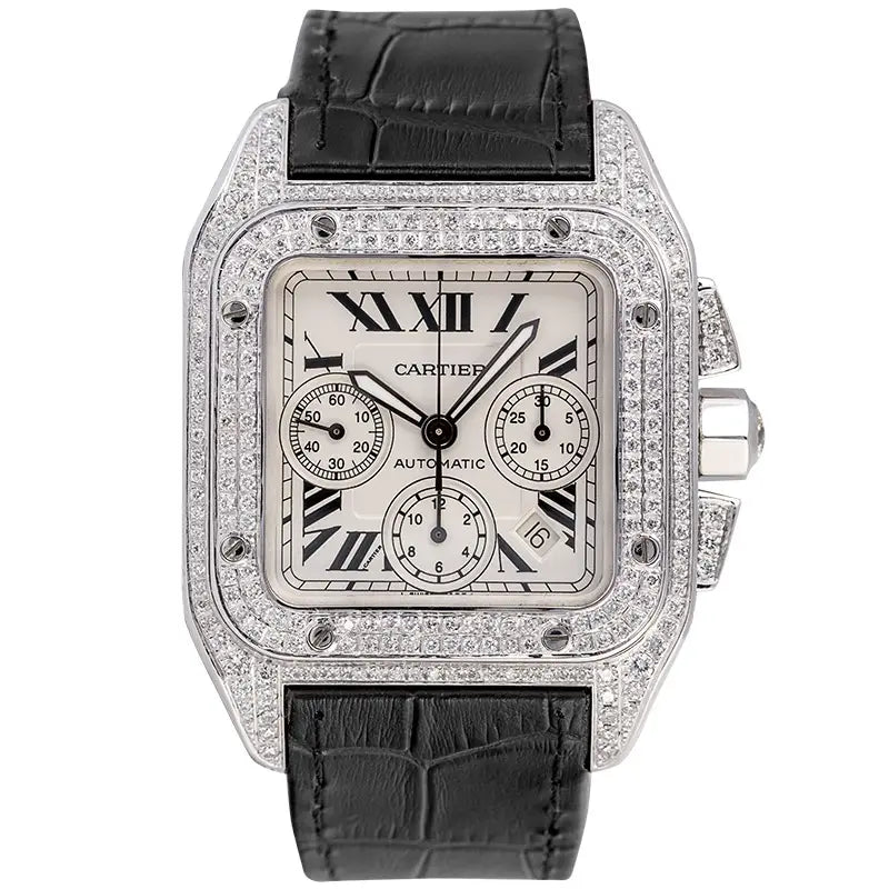 Full view of Cartier Santos 100 XL Chronograph W20090X8