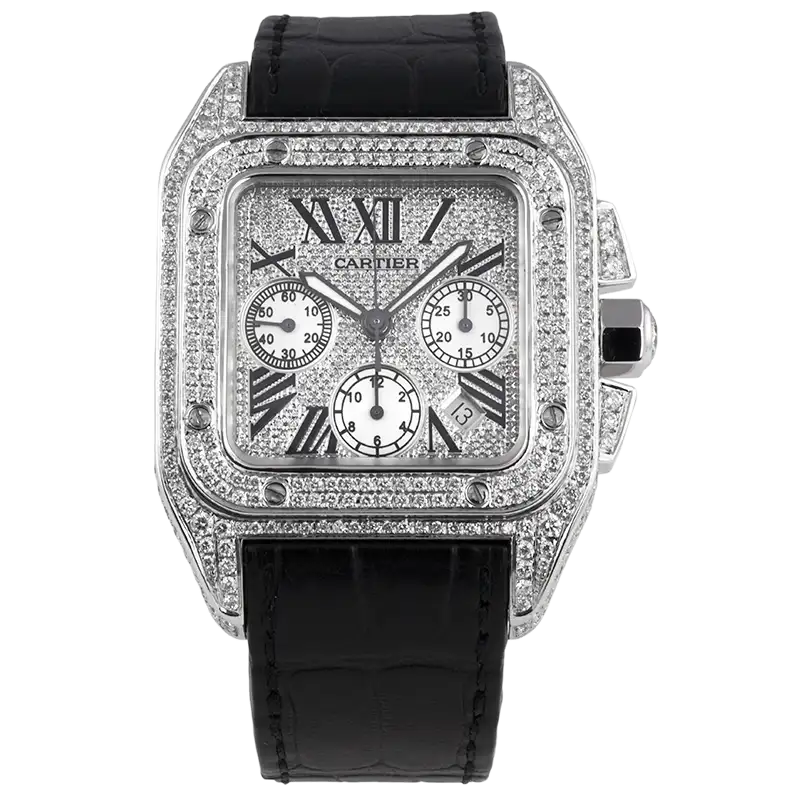 Full view of Cartier Santos 100 XL Chronograph W20090X8