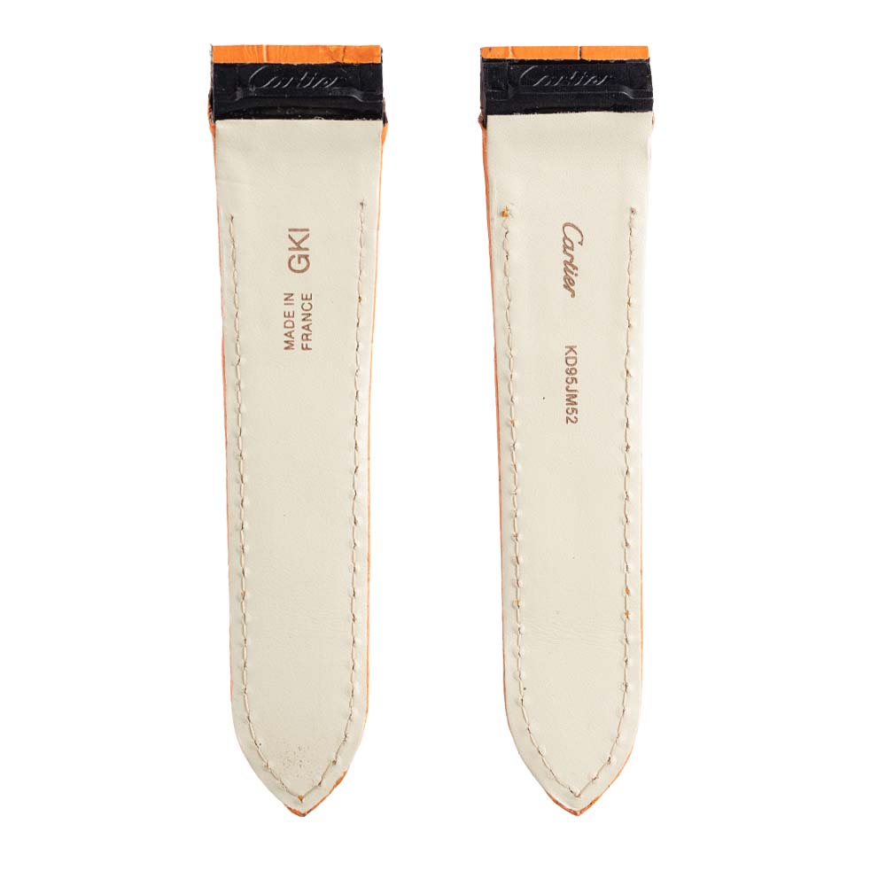 Cartier Santos 100 XL Custom Orange Leather Strap
