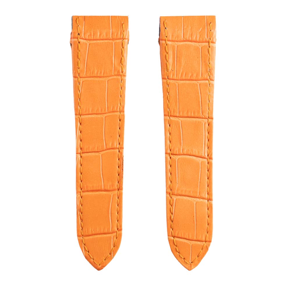 Cartier Santos 100 XL Custom Orange Leather Strap