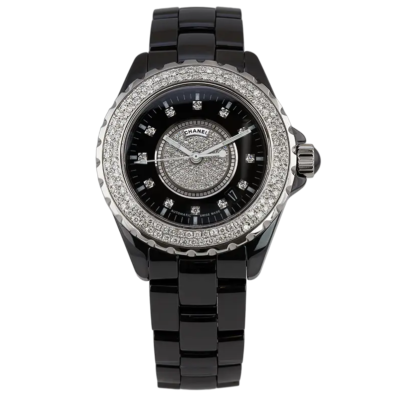 Chanel J12 H0685 T4D0205 Black/Diamond Hour Markers Dial