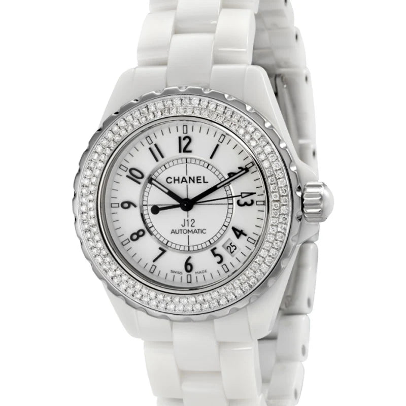 Chanel J12 38mm H0970 custom diamond set bezel