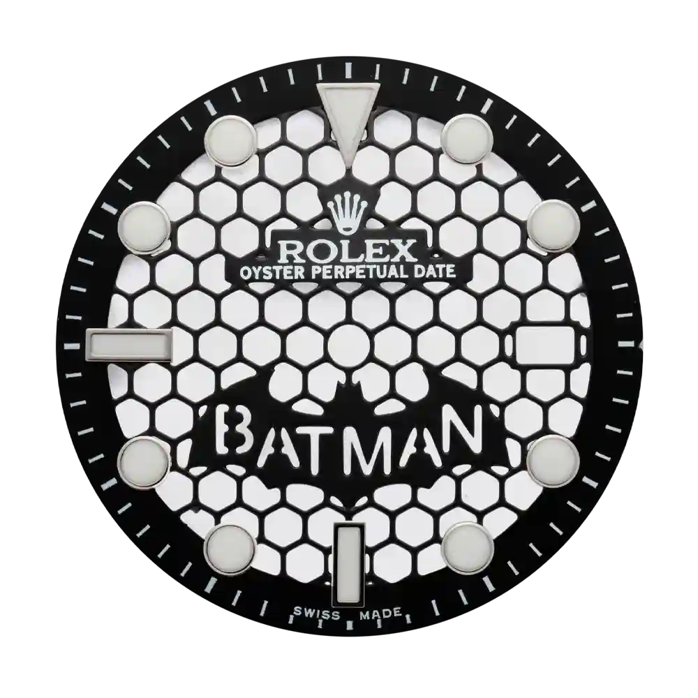 Custom Batman Openworked dial for Rolex GMT-Master II