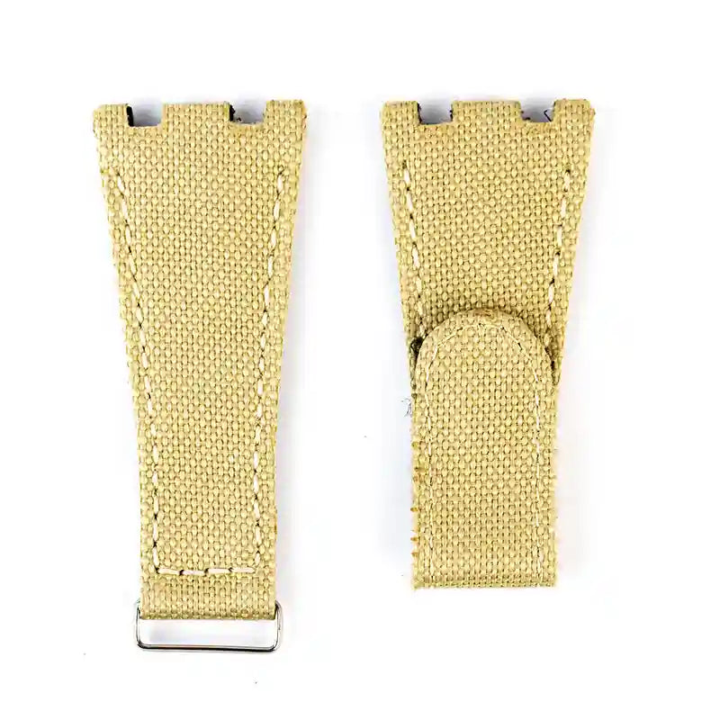 Custom Beige Nylon Strap for AP Royal Oak Offshore 42