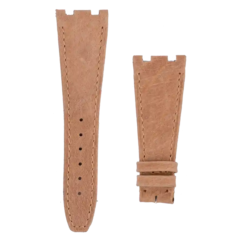 Custom Beige Suede Strap for AP Royal Oak Offshore 42mm