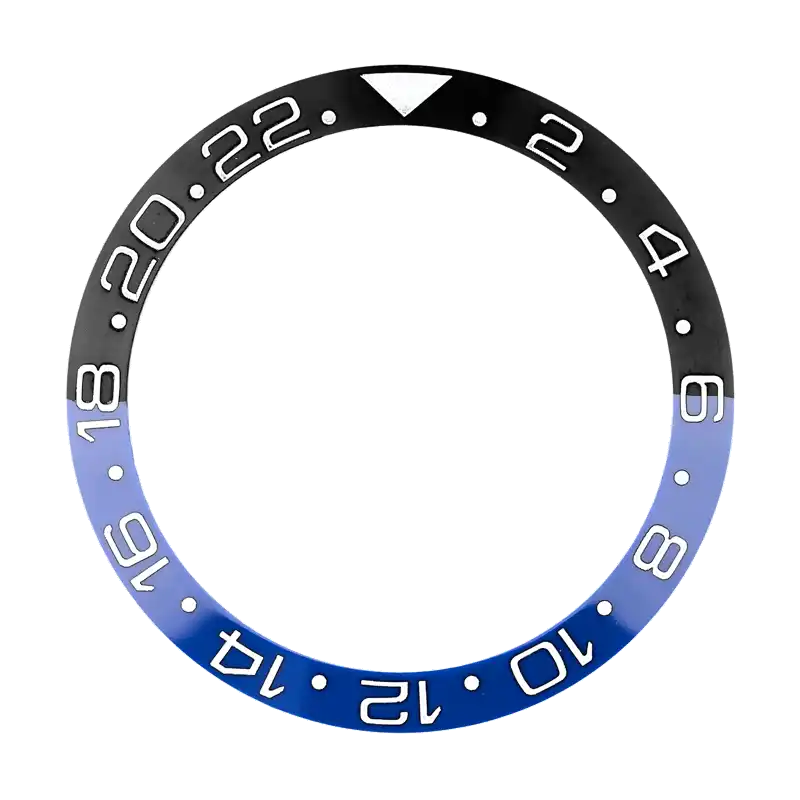 Custom Bezel Insert for Rolex GMT-Master II Blue/Black