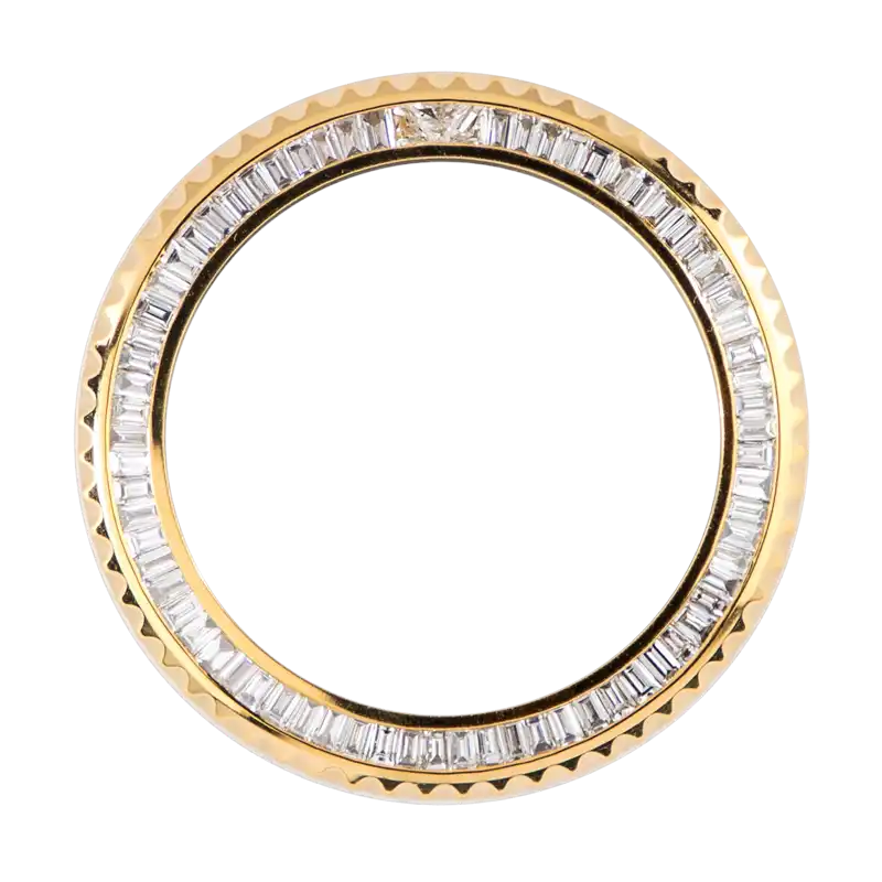 Custom Bezel with Baguette Diamonds for Rolex GMT-Master II