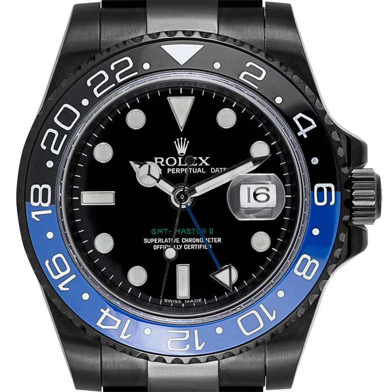 Custom Black PVD Rolex GMT-Master II 116710LN