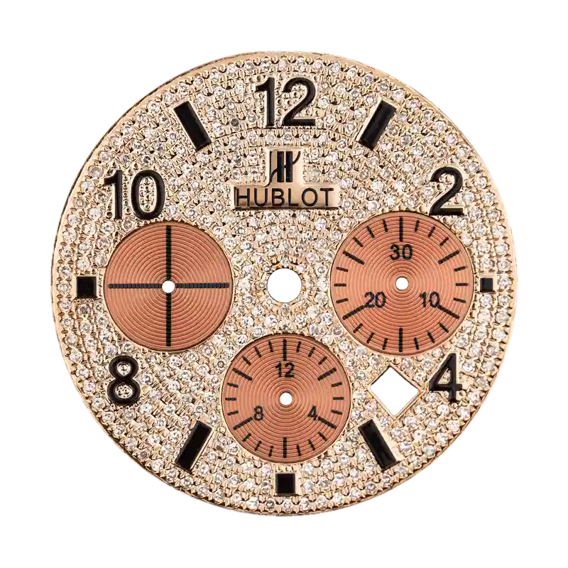 Custom Dial Diamond Paved dial for Hublot Big Bang 44mm