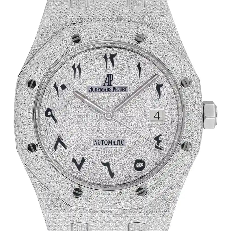 Custom Diamond Set AP Royal Oak 41 with Custom Arabic Dial