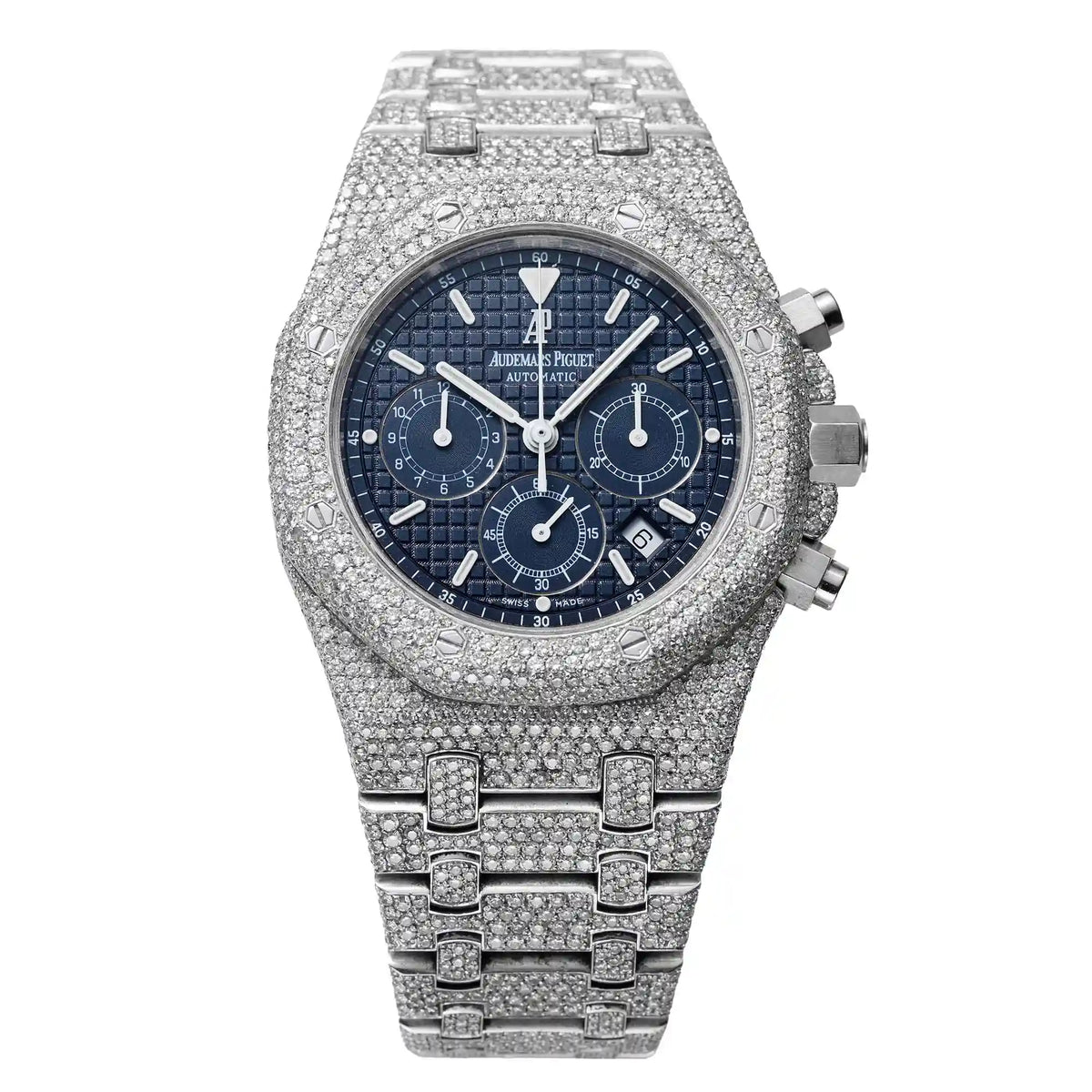 Custom Diamond Set Audemars Piguet Royal Oak Chronograph 39mm 25860ST.