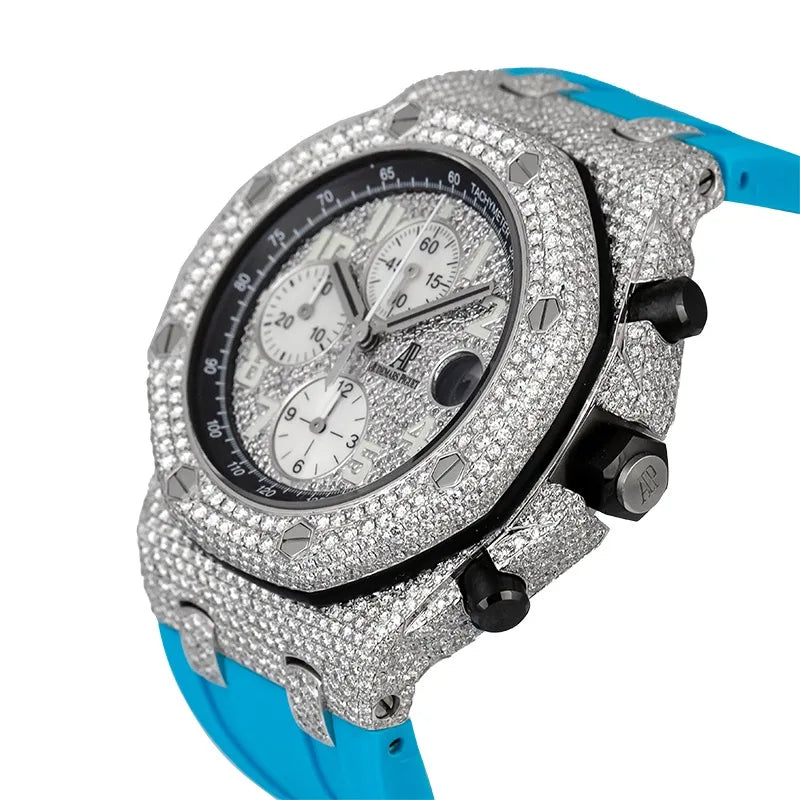 Side view of AP Royal Oak Offshore Blue Dial 26470ST.OO.A101CR.01
