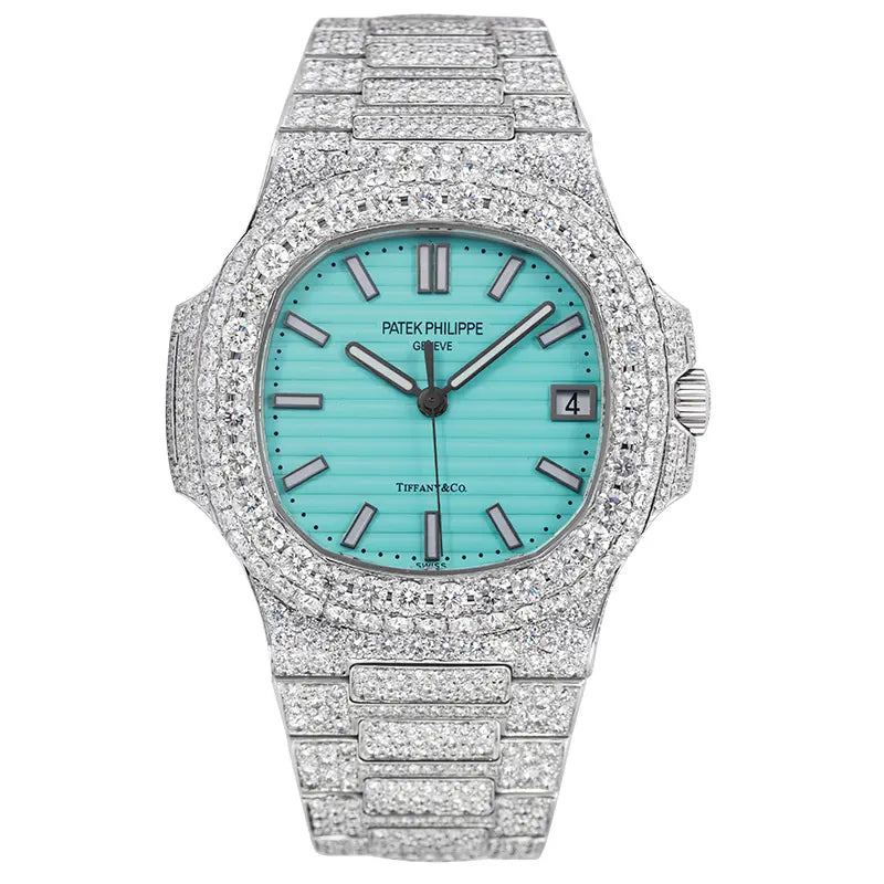 Full view of Custom Diamond Set Patek Philippe 5711