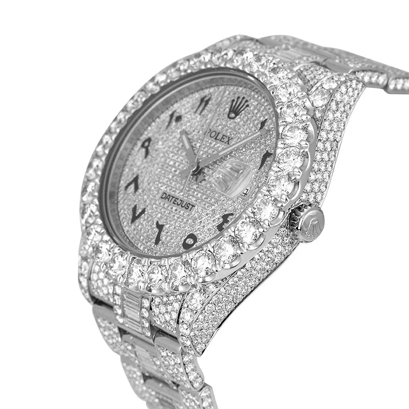 Side view of Rolex Datejust 41 Stainless Steel 116300