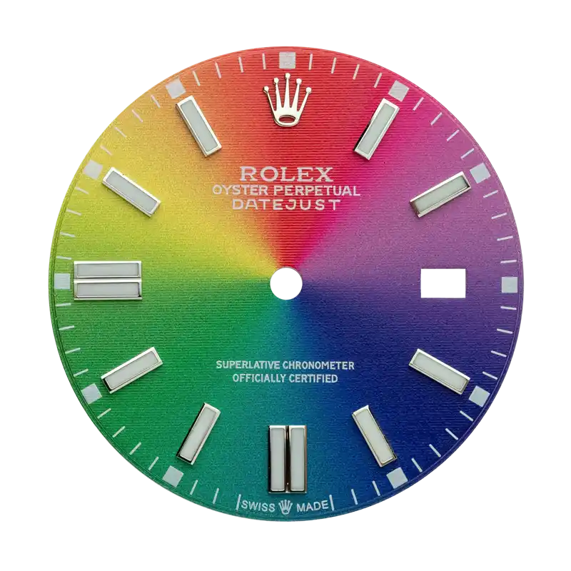 Custom Rainbow Dial for Rolex Datejust 41