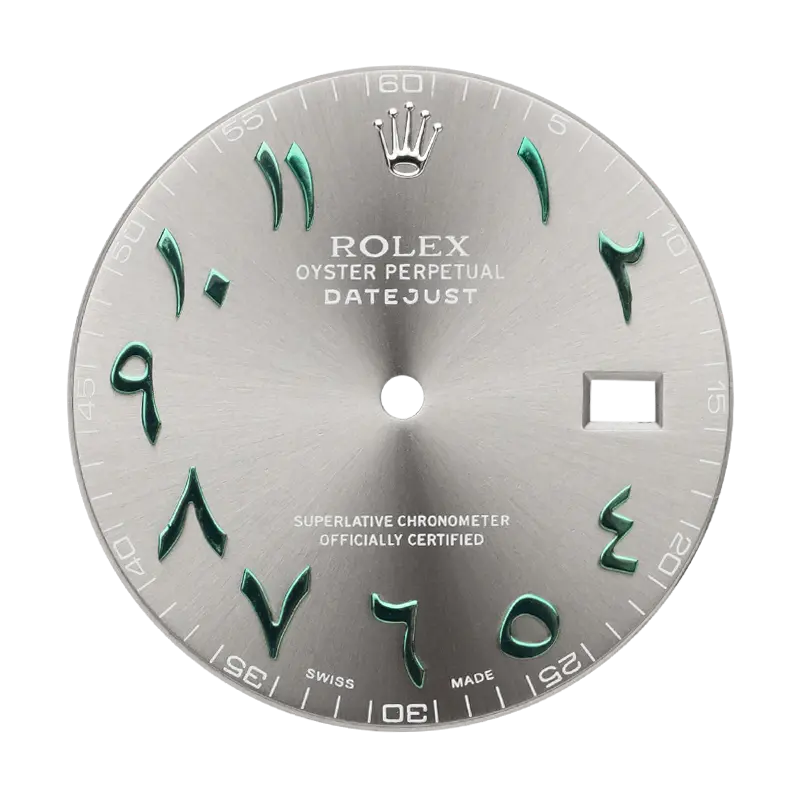 Custom Silver Arabic Dial for Rolex Datejust 41 Premium Style