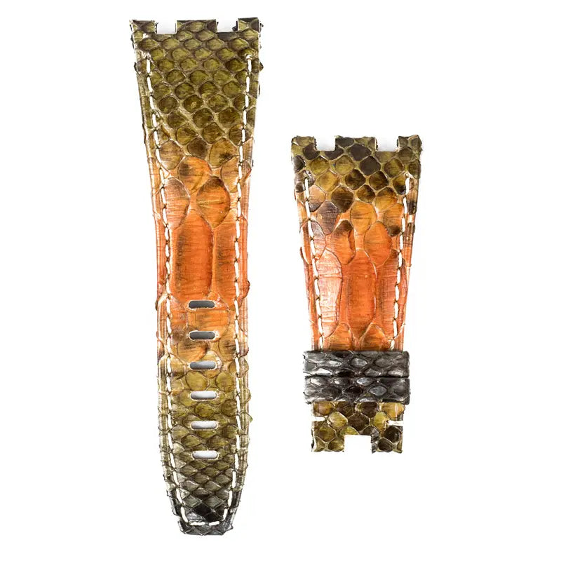 Custom tropical python strap for AP Royal Oak Offshore 26470