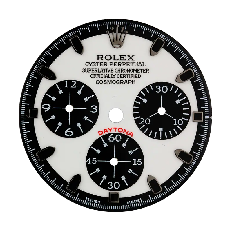 Custom White/Black Dial for Rolex Daytona