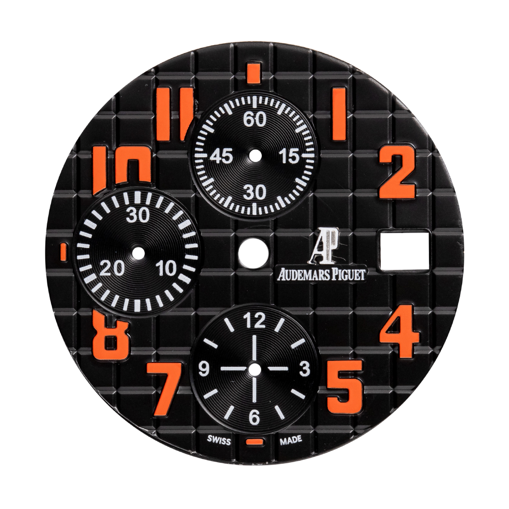 Custom black-orange numerals dial for Audemars Piguet Royal Oak Offshore 42