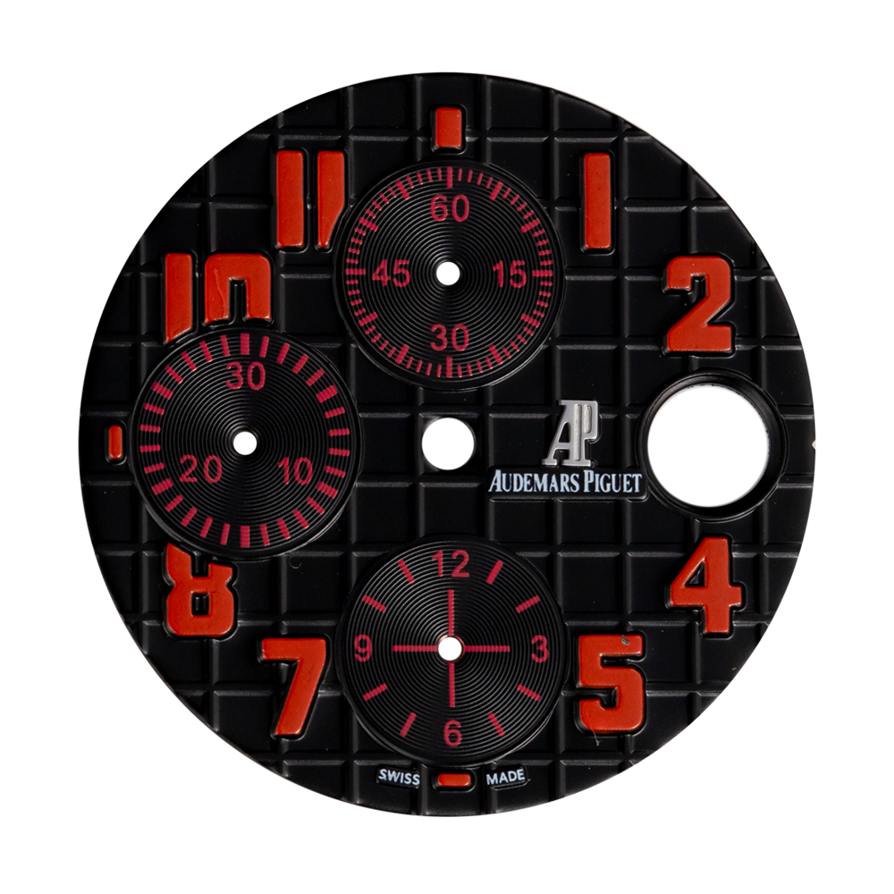 Custom black-red numerals dial for Audemars Piguet Royal Oak Offshore 42