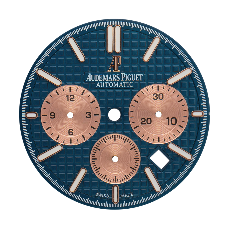 Audemars piguet royal oak rose gold blue dial online