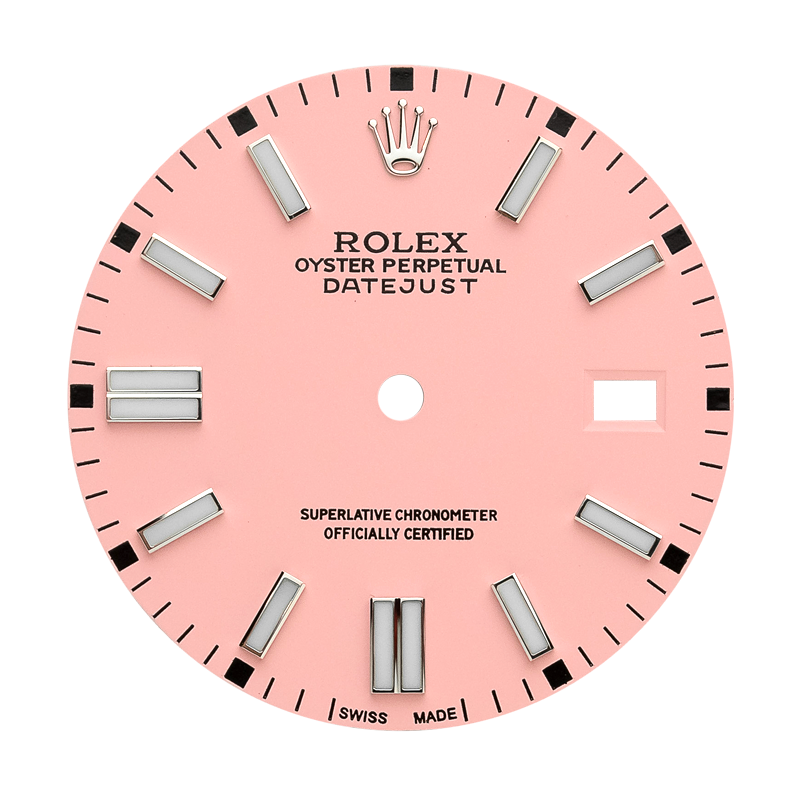 Pink dial rolex online