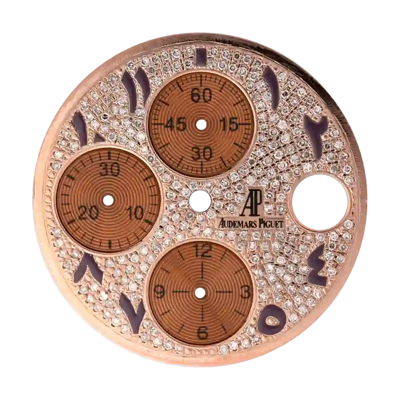 Custom rose gold Diamond Dial for AP Royal Oak Offshore 42