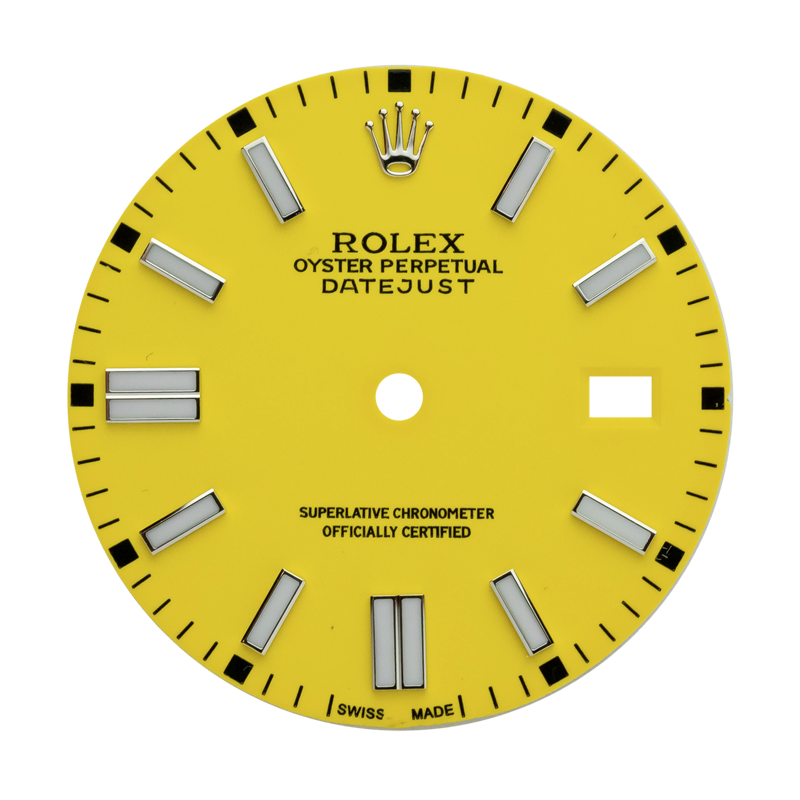 Yellow dial rolex on sale