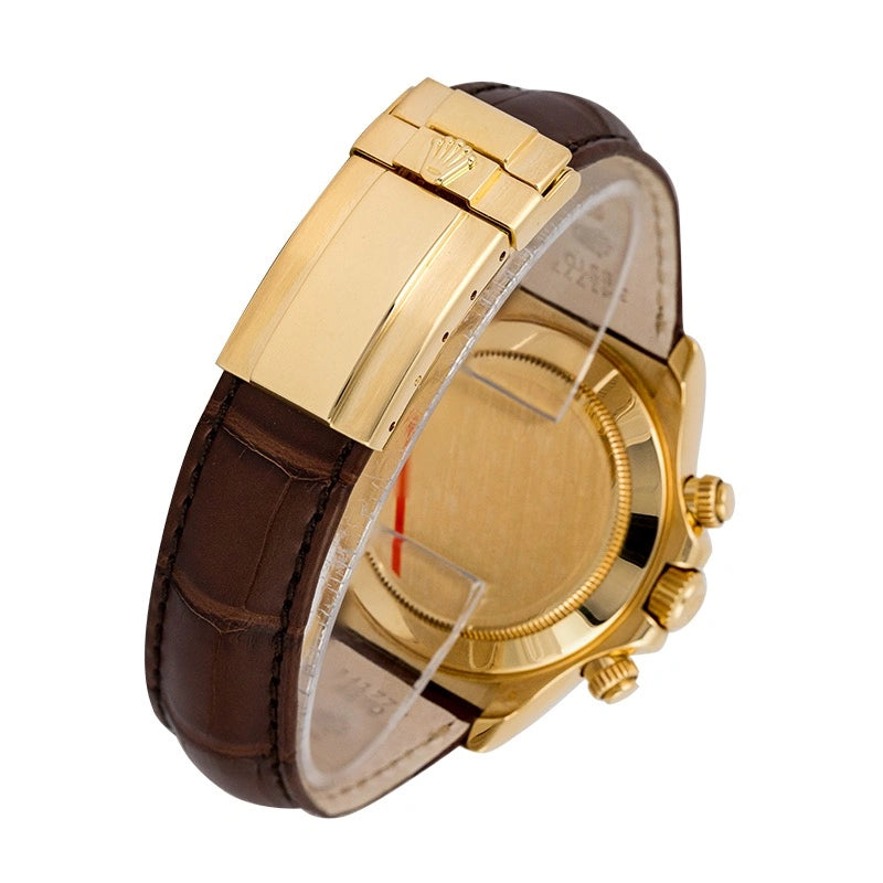 Back view of Rolex Daytona 116518 Yellow Gold