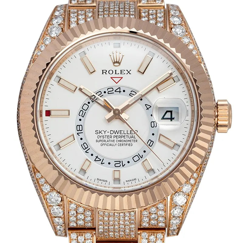 Rolex Sky-Dweller Rose Gold White Dial 326935