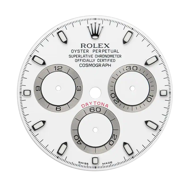 Factory AP White Dial Green Lume for Rolex Daytona 116520