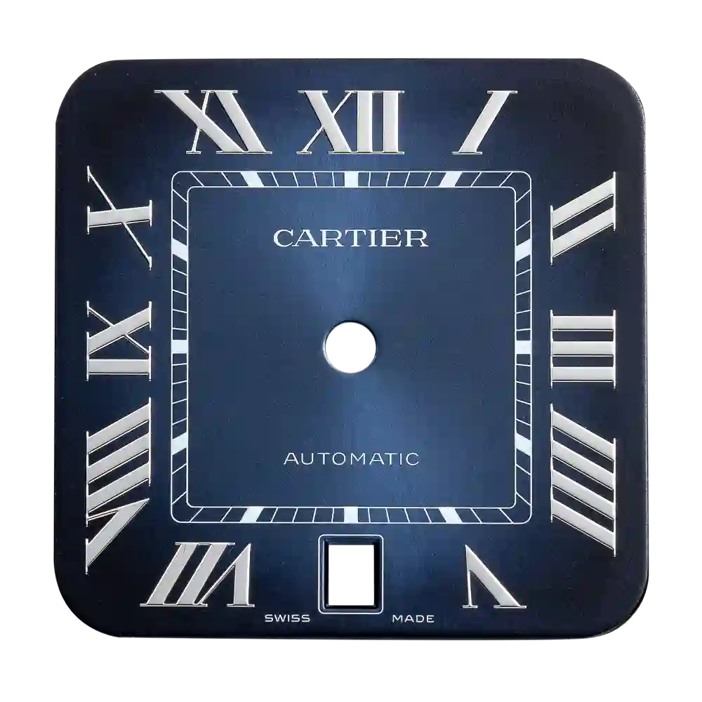 Factory Blue Dial for Santos De Cartier Mediium Watch