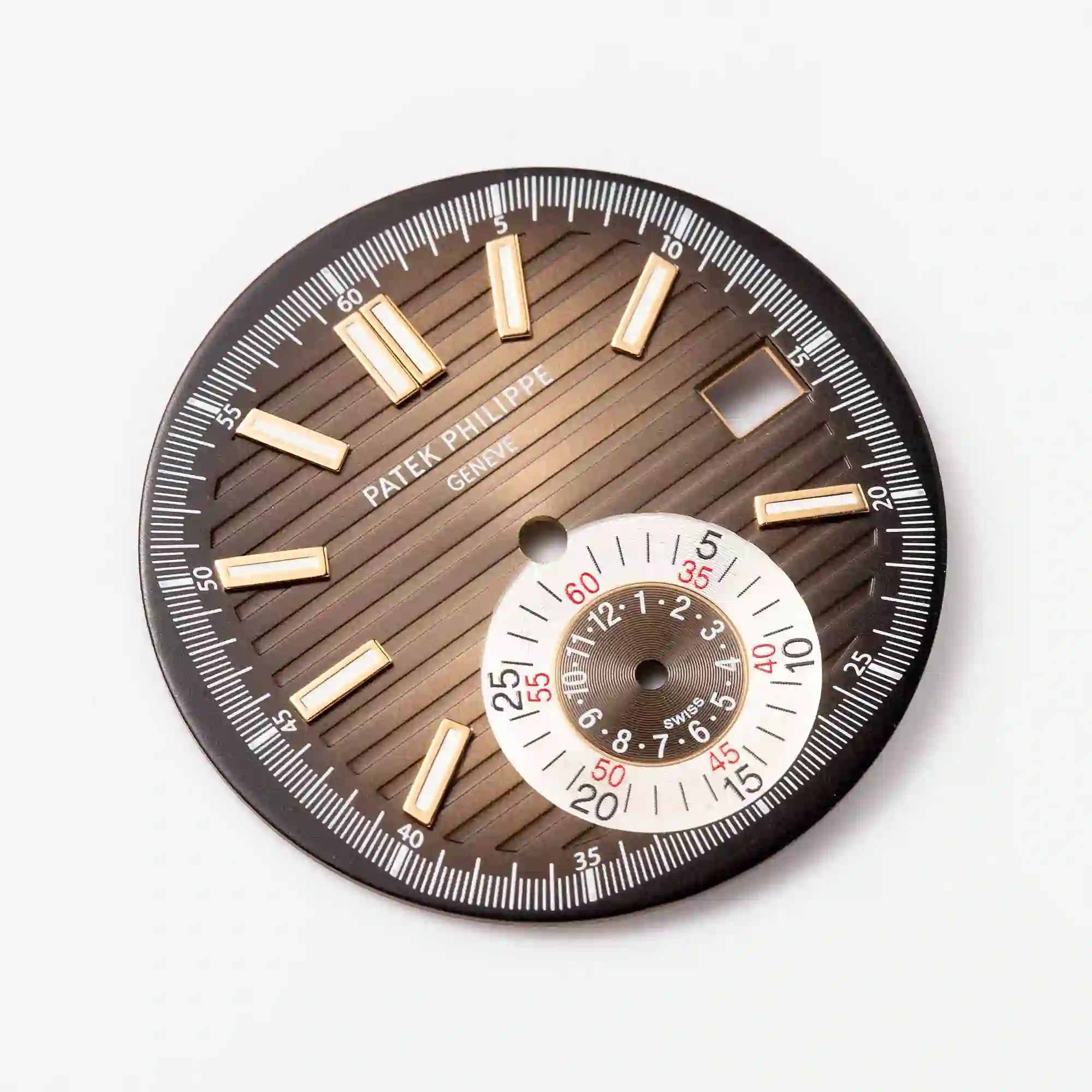 Side Angle - Factory Brown/Gold Dial for Patek Philippe Nautilus 5980