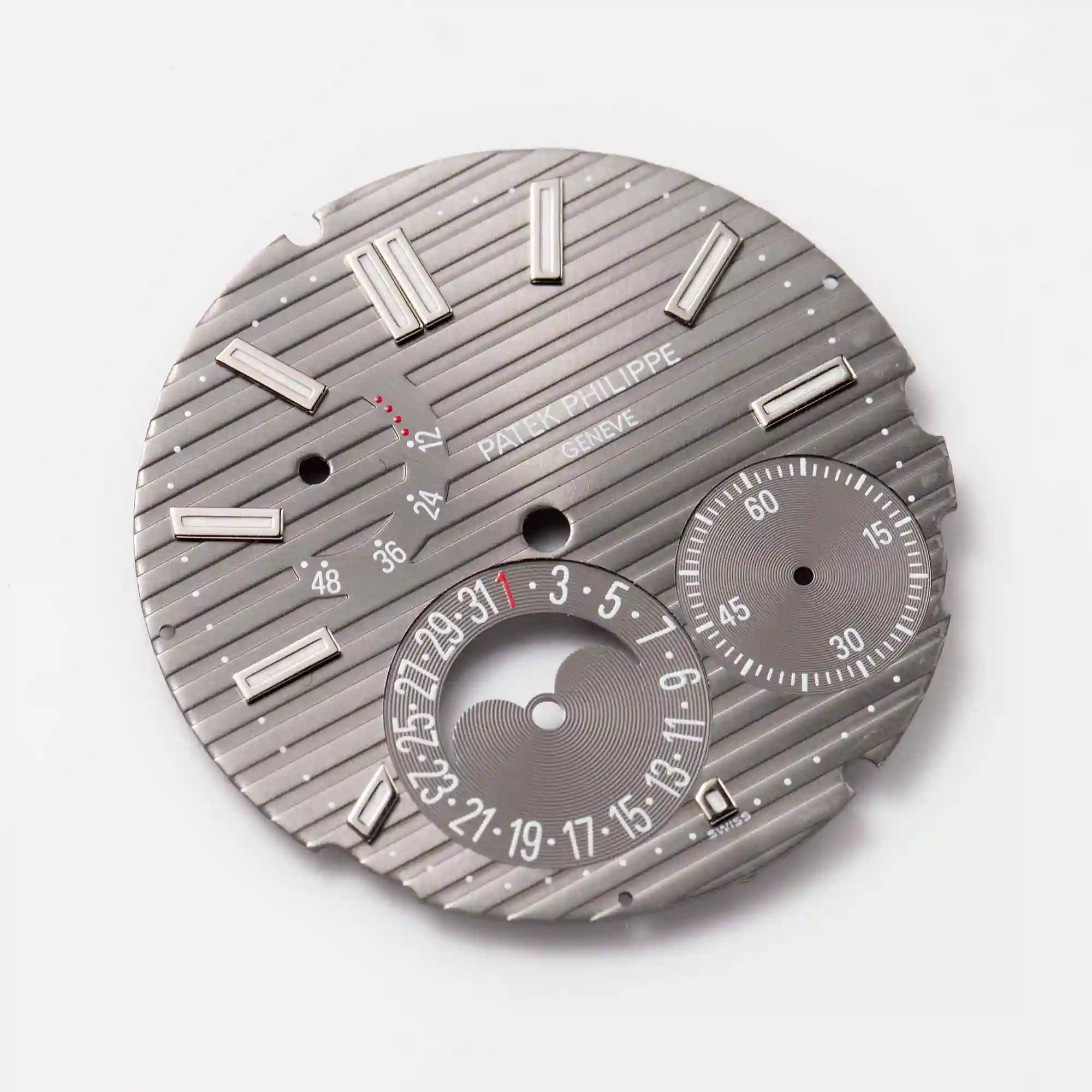 Side angle - Factory Grey Dial for Patek Philippe Nautilus 5712G