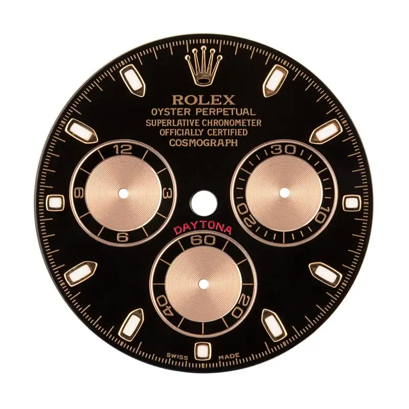 Factory Rolex Daytona Black/Rose Dial