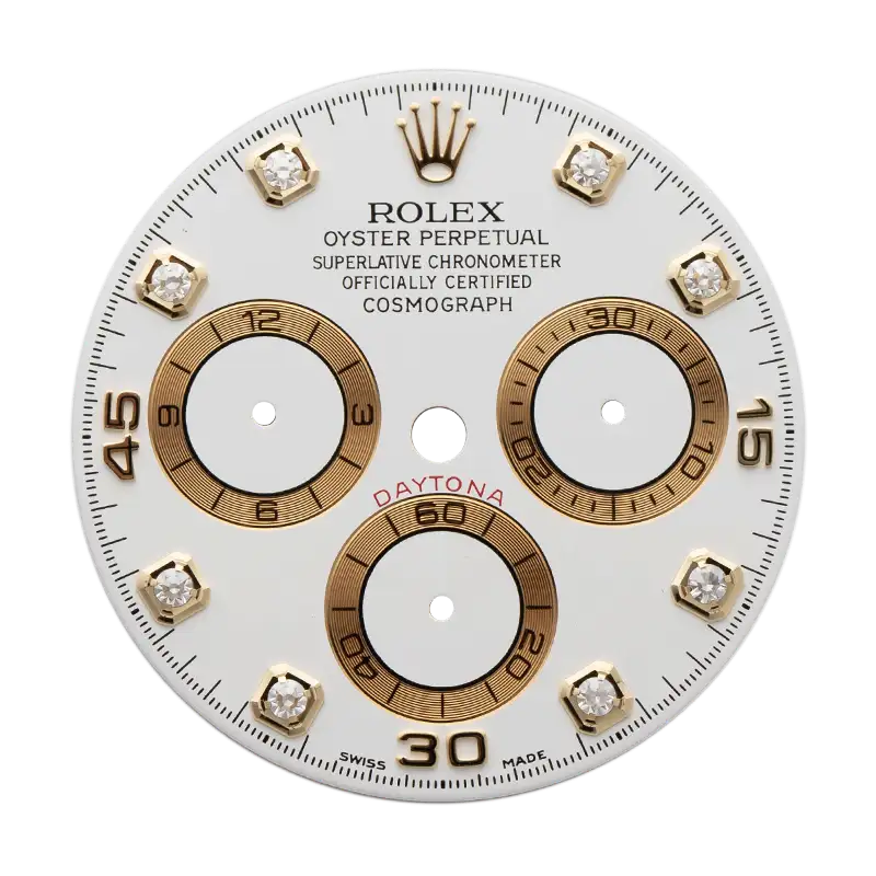 Factory Rolex Daytona White/Diamonds Dial
