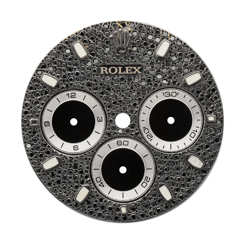 Custom Grey Paved Dial for Rolex Daytona