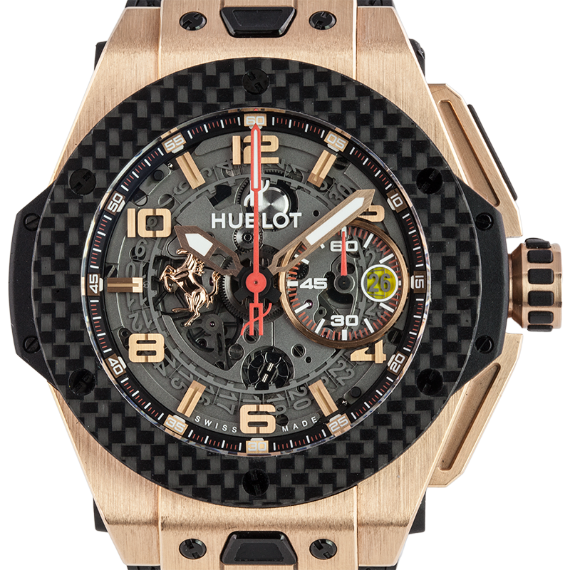 Hublot Big Bang Ferrari Rose Gold 401.OQ.0123.VR Mens Watch