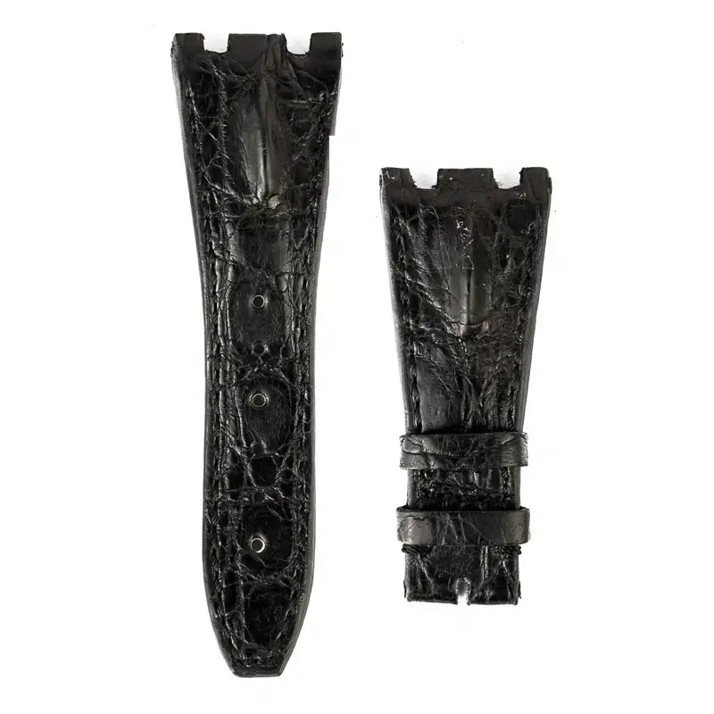 Custom black hornback crocodile strap for AP Royal Oak Offshore 42