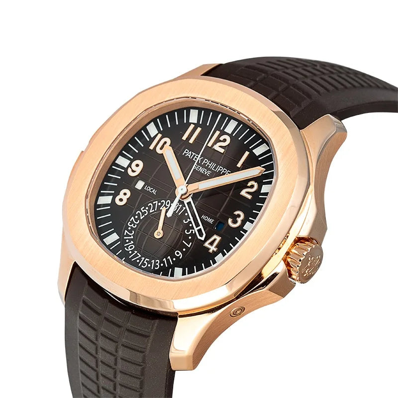 Side view - Patek Philippe Aquanaut Travel Time Rose Gold 5164R