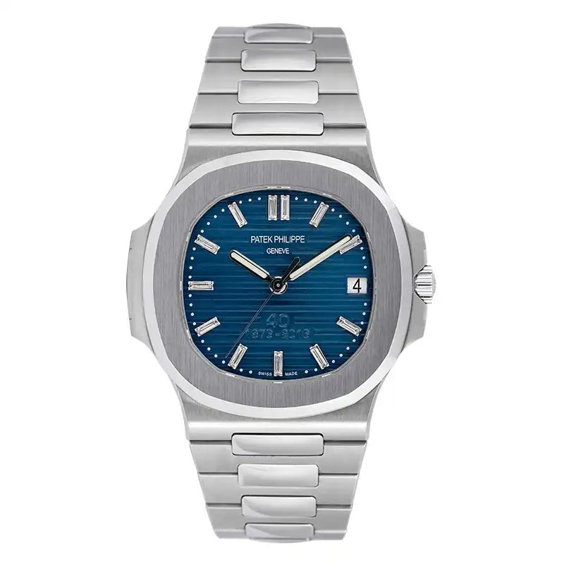 Full view - PP Nautilus 5711 with Custom 40th Anniversary Dial