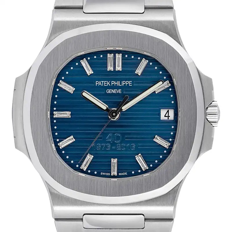 close up - PP Nautilus 5711 with Custom 40th Anniversary Dial