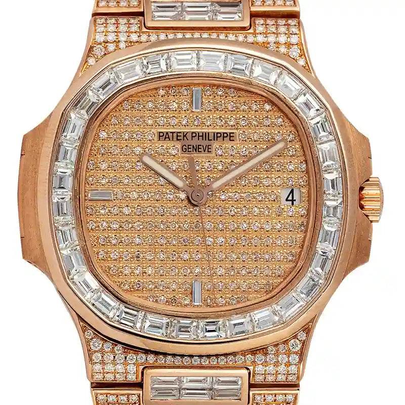 Close up - PP Nautilus 5711R Custom Diamond Set