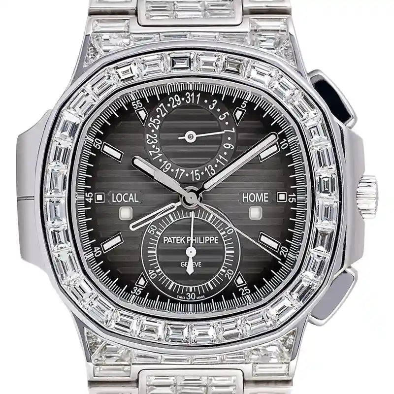 Close up - Patek Philippe Nautilus 5990 Custom Diamond Set Watch