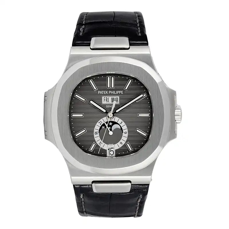 Full view - PP Nautilus Stainless Steel & Leather 5726A-001