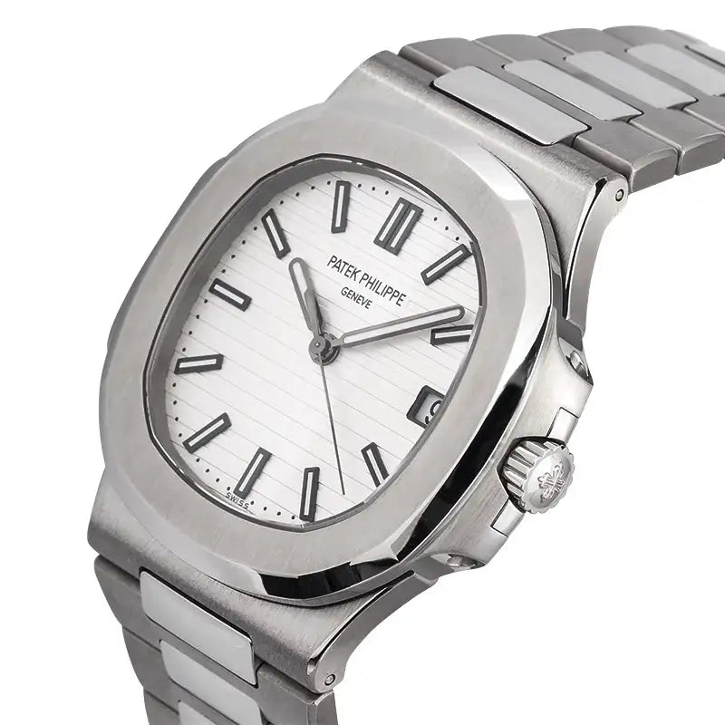 Side view - PP Nautilus Stainless Steel White Dial 5711/1A Watch
