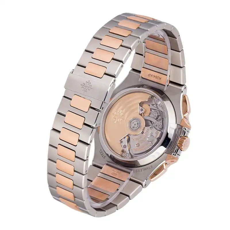 Back view - PP Nautilus 5980/1AR-001 Steel & Rose Gold Blue Dial