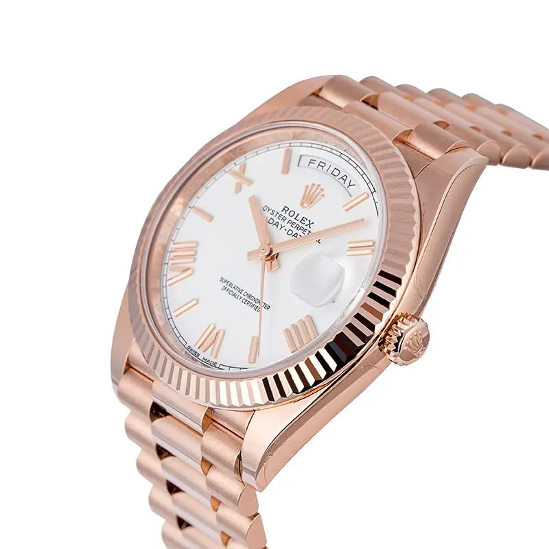 Side view - Pre-Owned Rolex Day-Date 40mm 18ct 228235 Watch