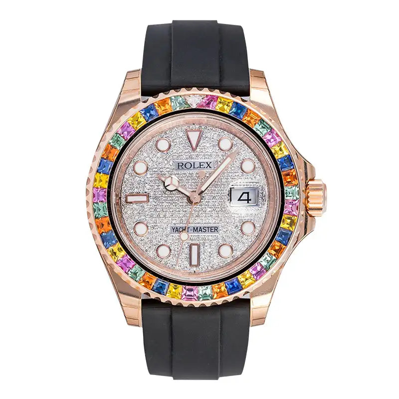Full view of Rolex Yacht-Master 18ct Everose Gold 116655